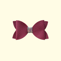 Wine Hair Bow