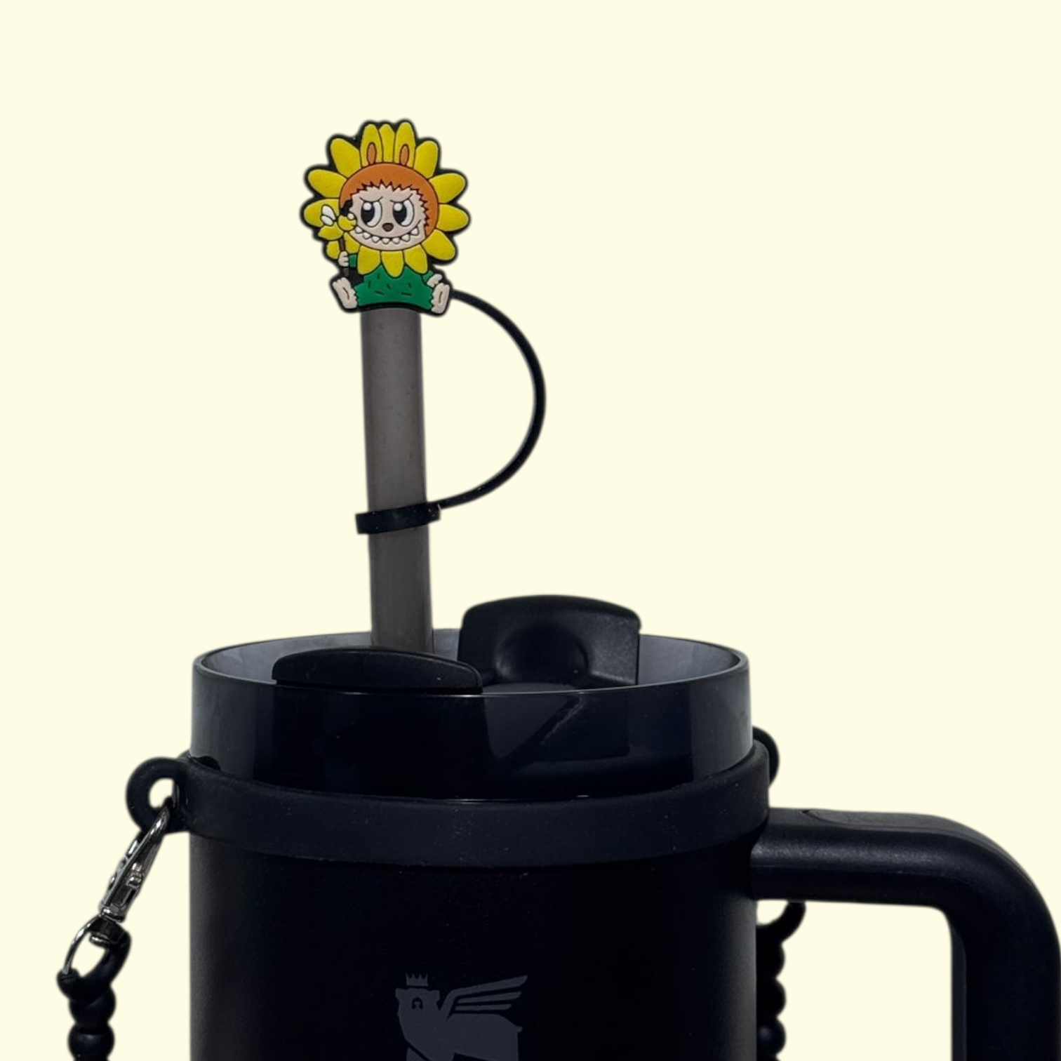Labubu Sunflower Straw Topper