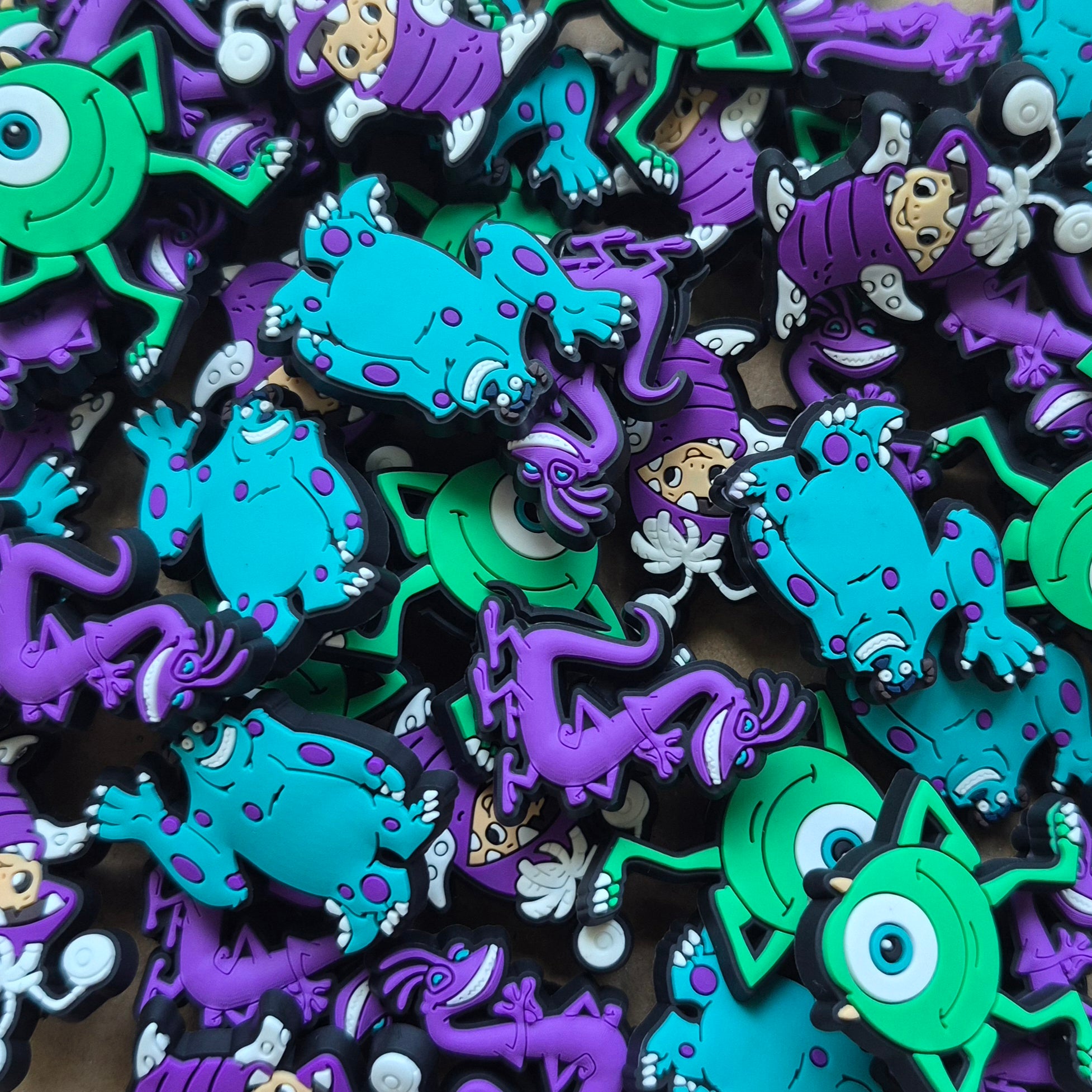 Monsters Inc Crocs Charms x4
