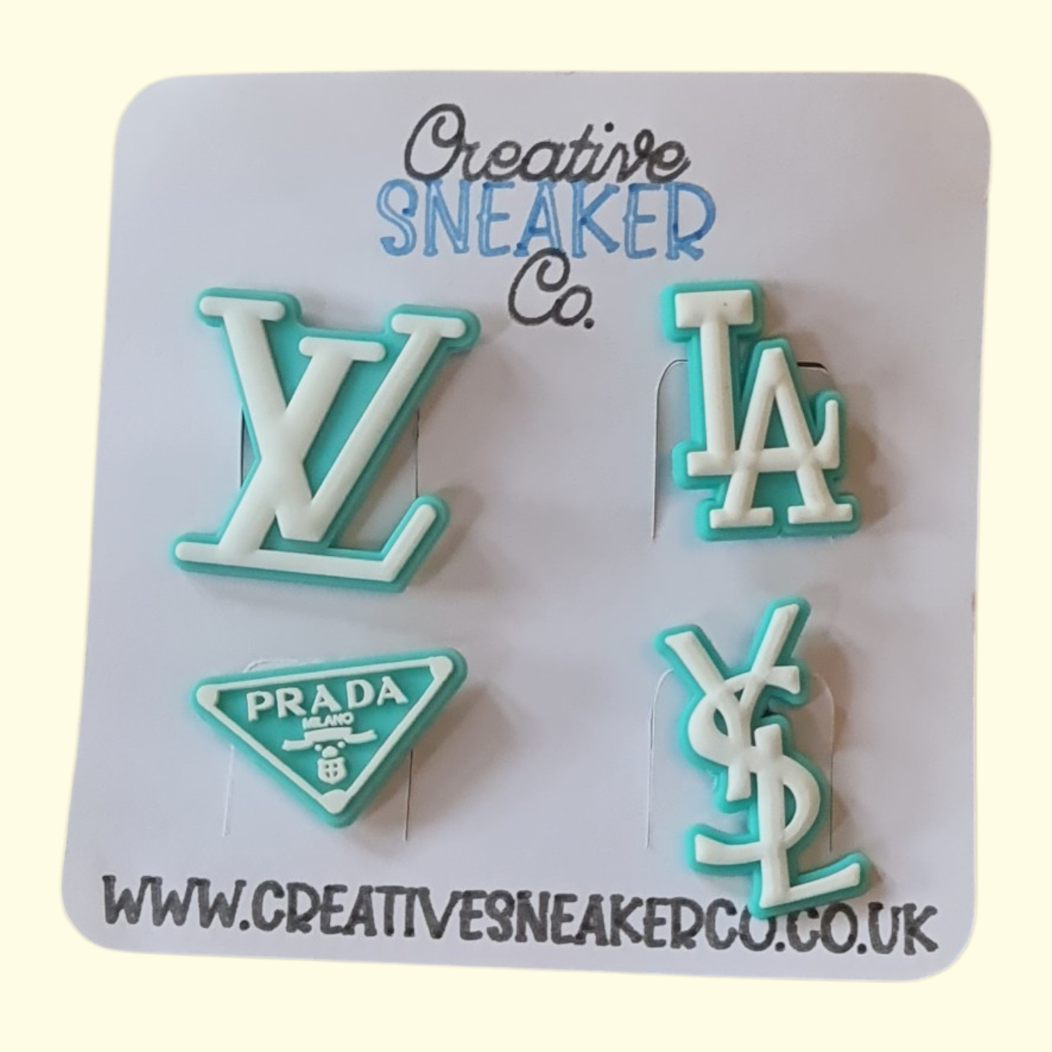 Designers Mint Crocs Charms x4