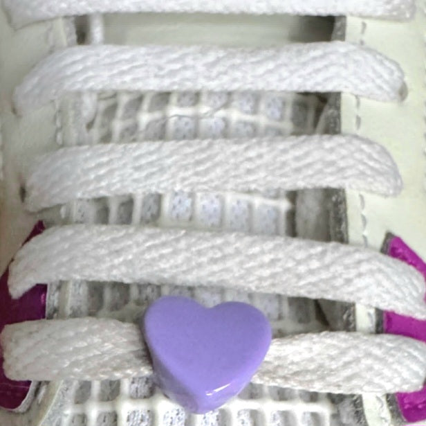 Heart Purple Shoelace Charms