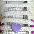Heart Purple Shoelace Charms