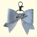 Silver Glitter Silver Nike Swoosh Bag Charm