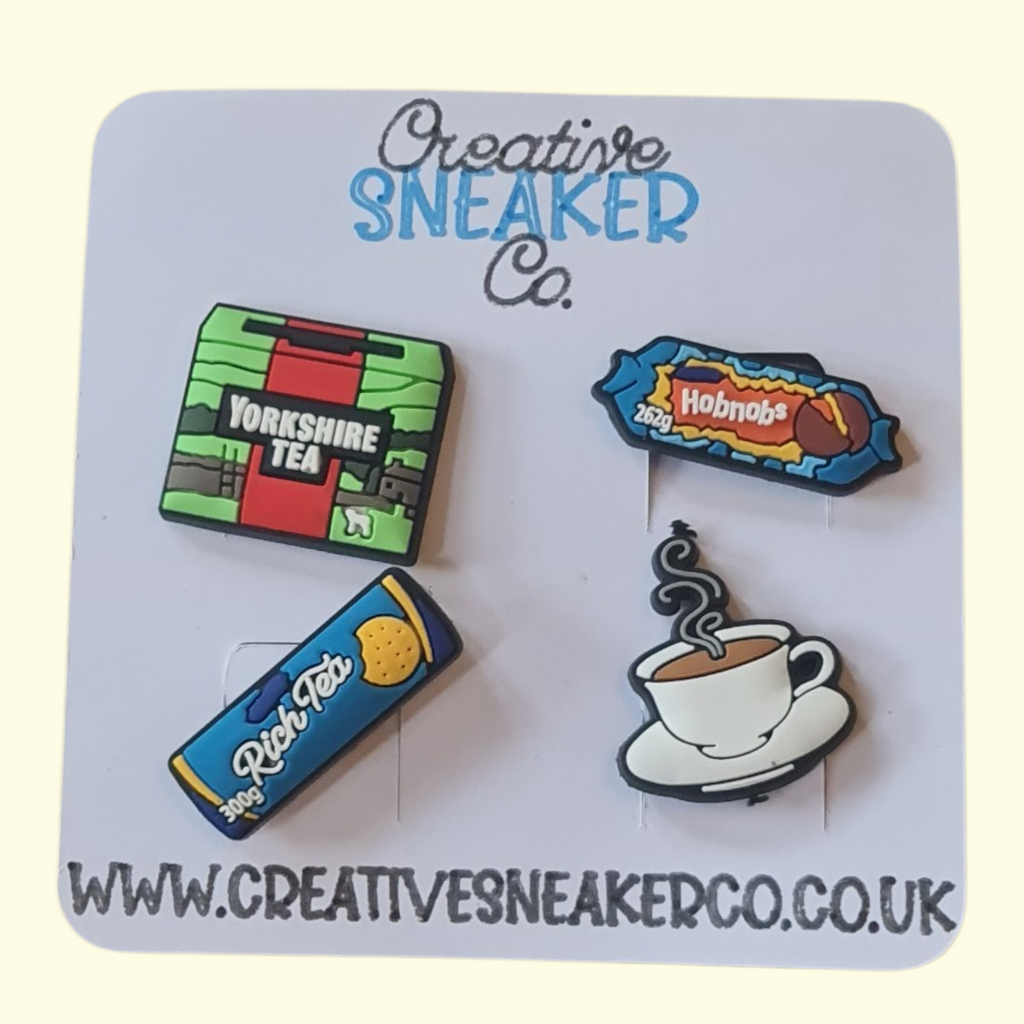 Yorkshire Tea Crocs Charms x4