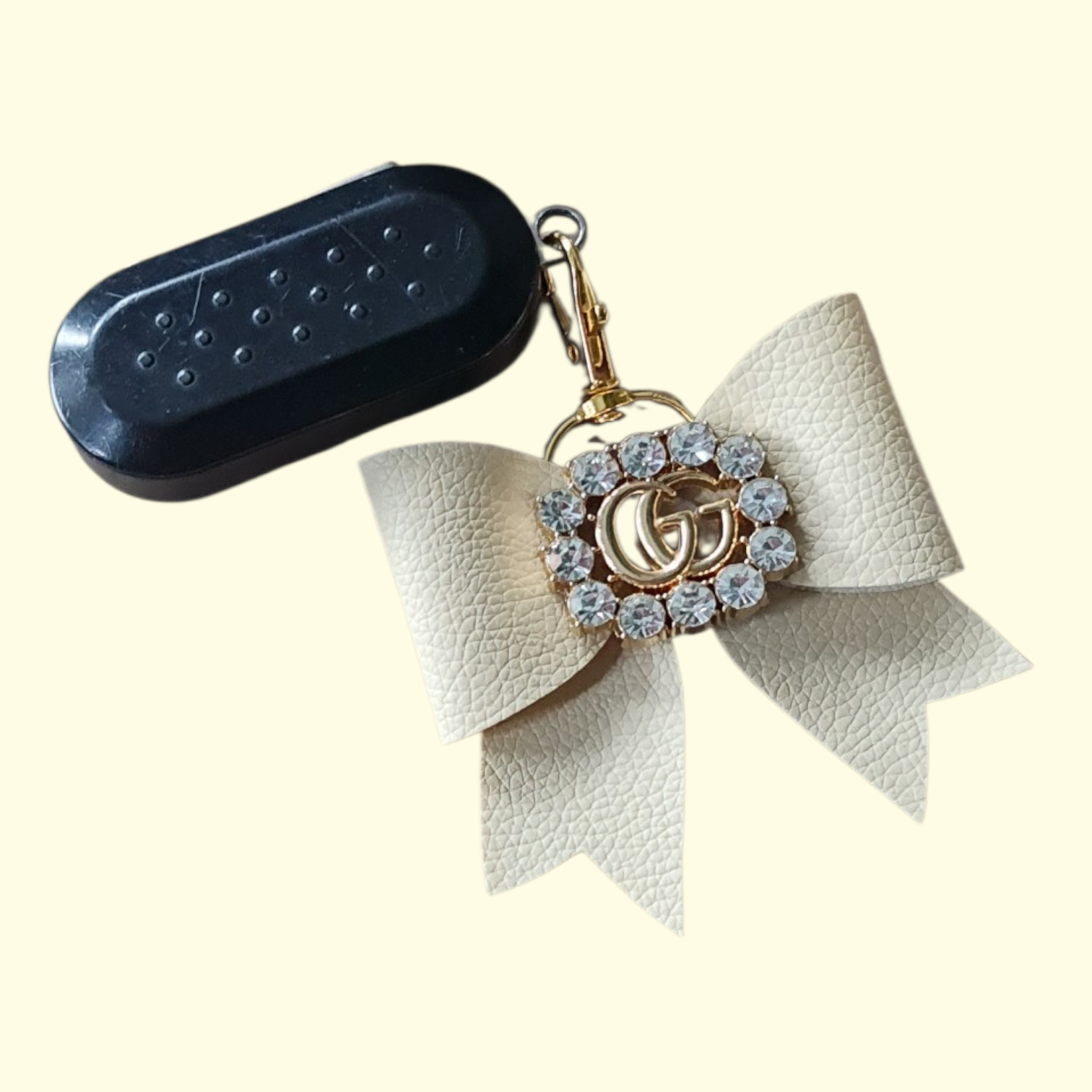 Cream Gold Gucci Bag Charm