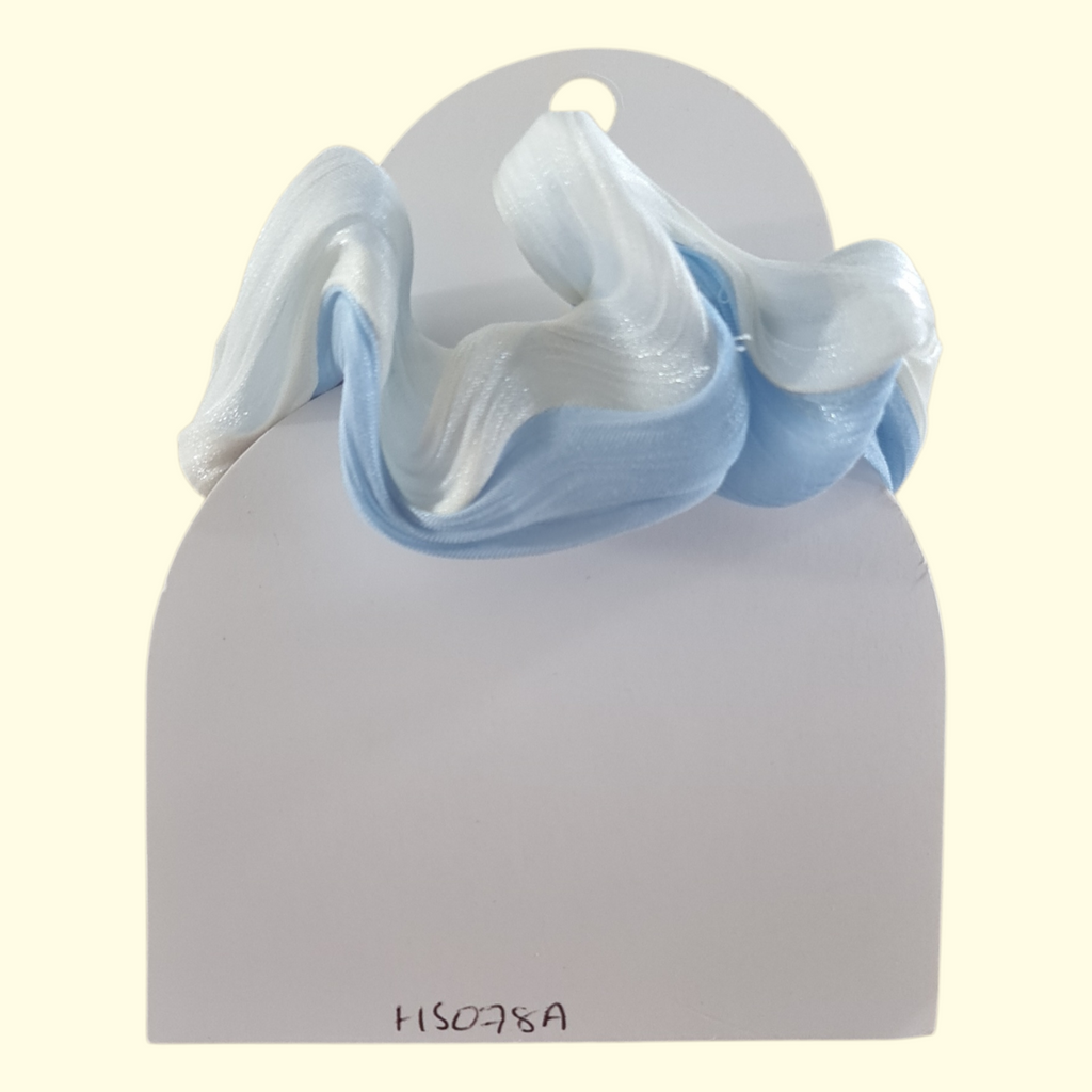 Swirl Blue Hair Scrunchie