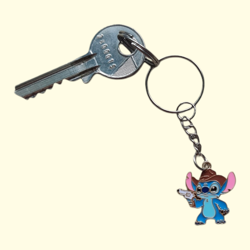 Stitch Cowboy Keyring