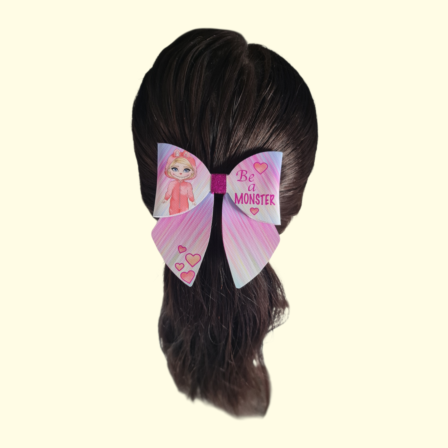 Labubu Be A Monster Blonde Sailor Hair Bow