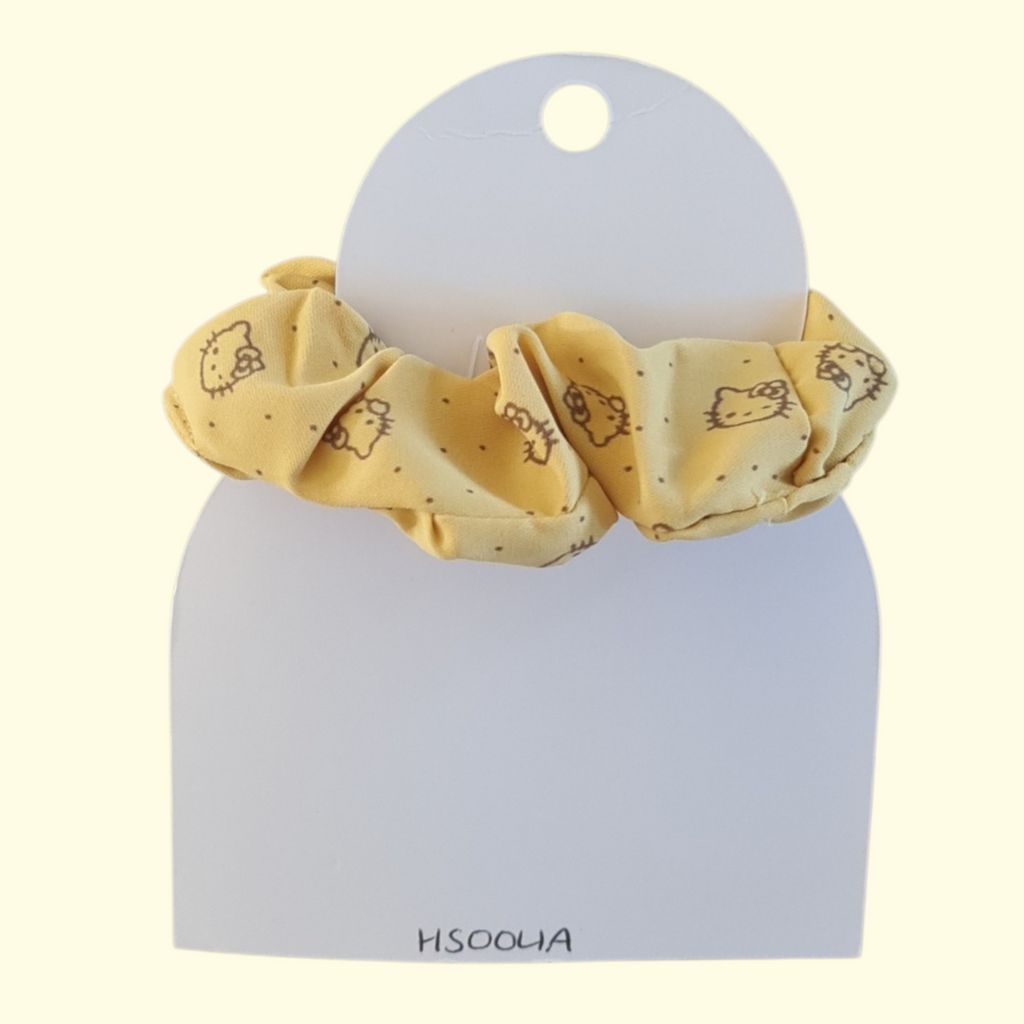 Hello Kitty Yellow Hair Scrunchie