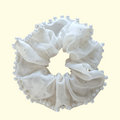Puff Pearl White Hair Scrunchie