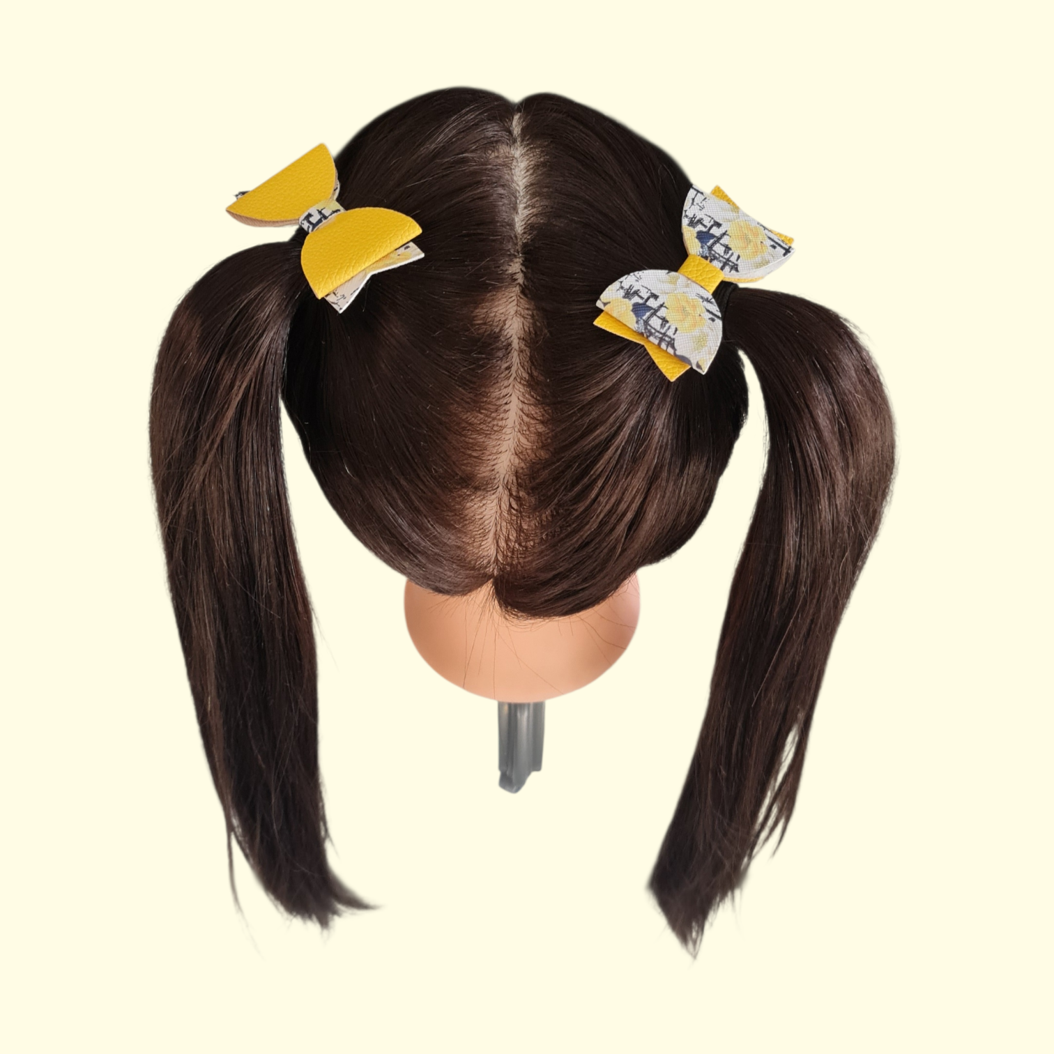 Bumblebee Hair Bow x2