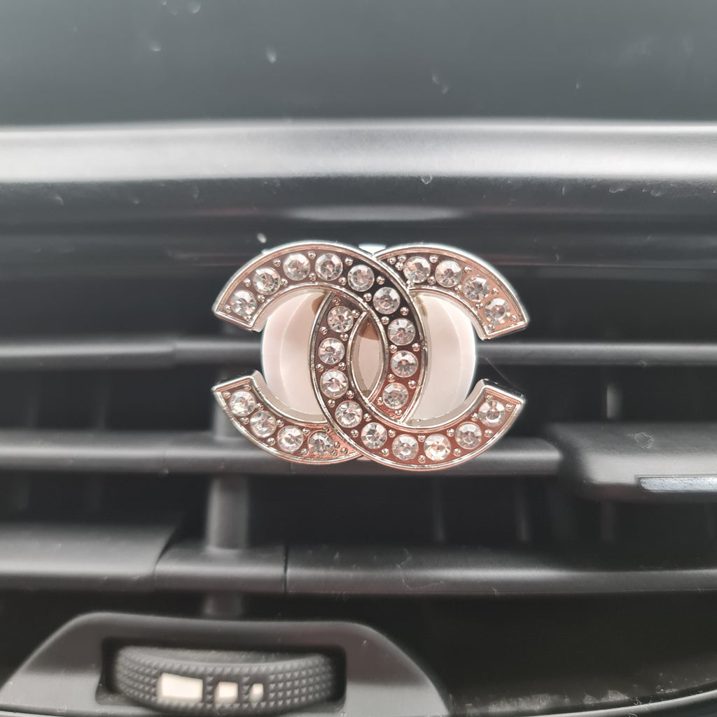 Chanel Silver Clip In Car Air Freshener