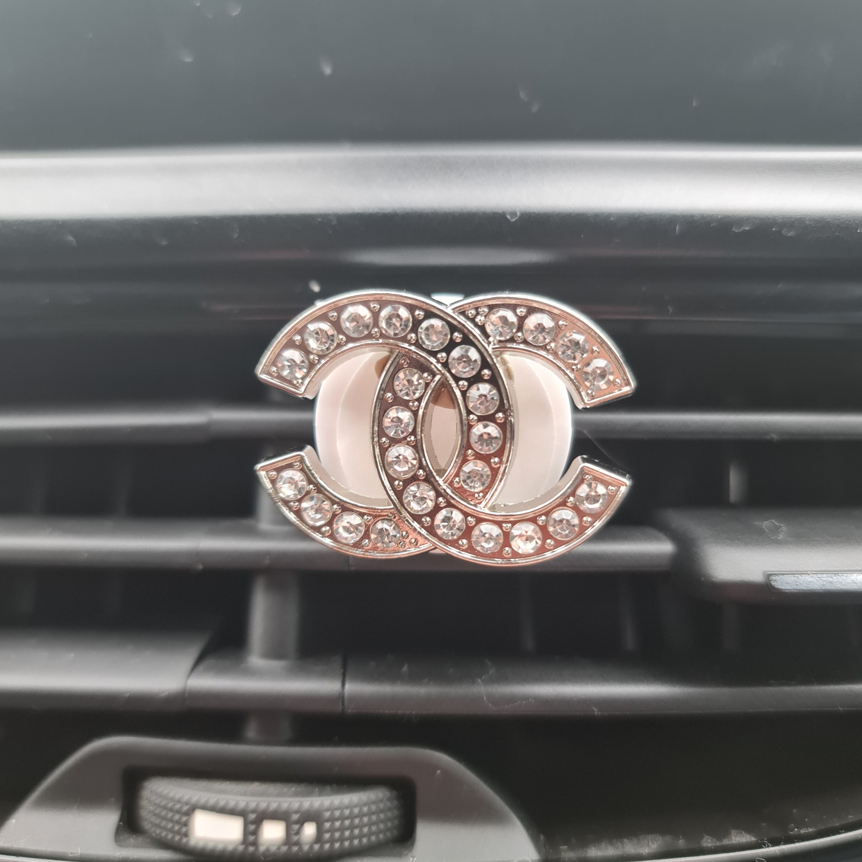 Chanel Silver Clip In Car Air Freshener
