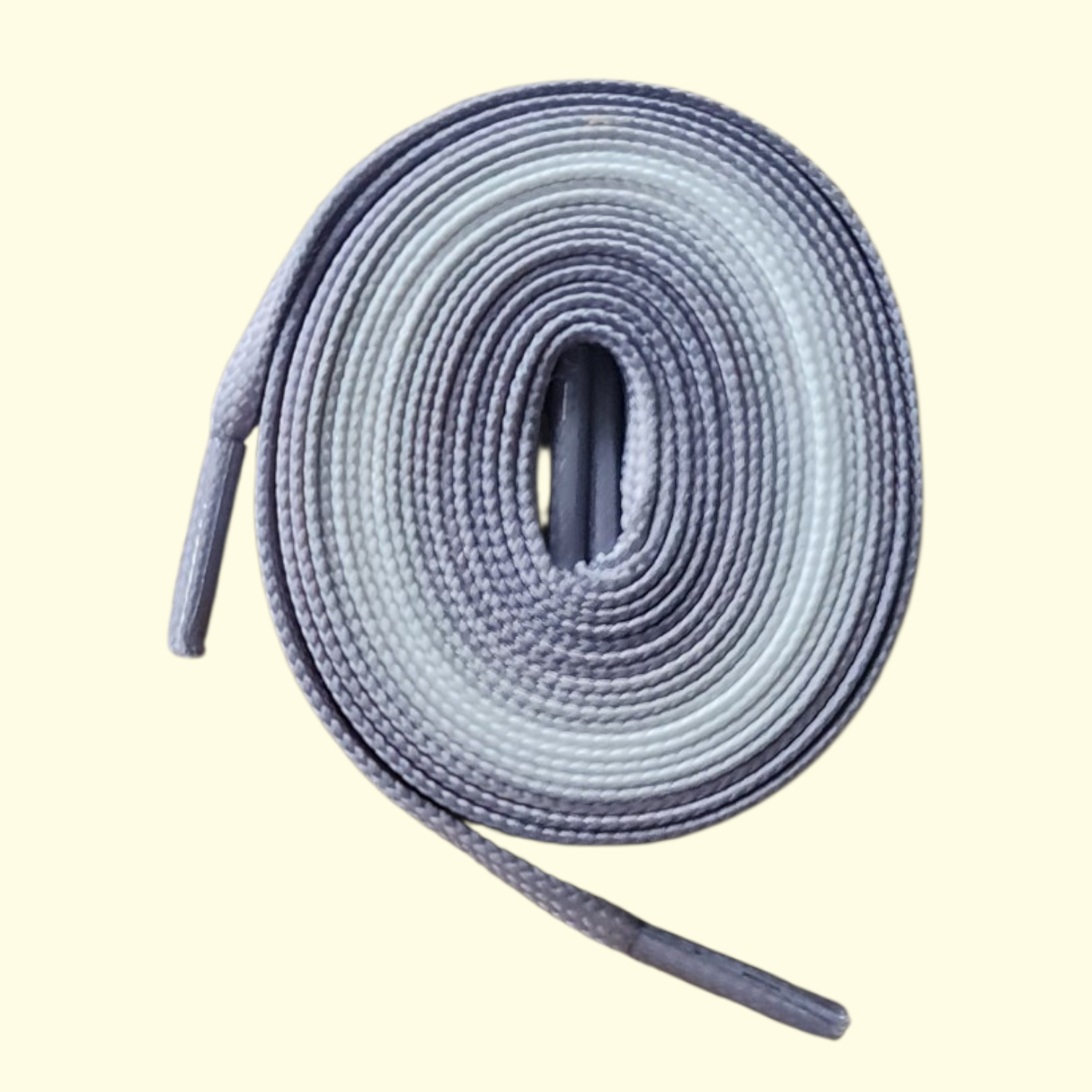 Tie Dye Fade Flat Shoelaces 120cm Grey