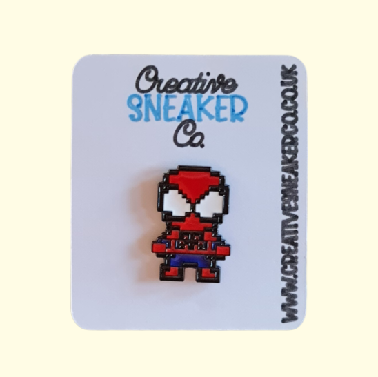 Marvel Spiderman Blocks Pin Badge