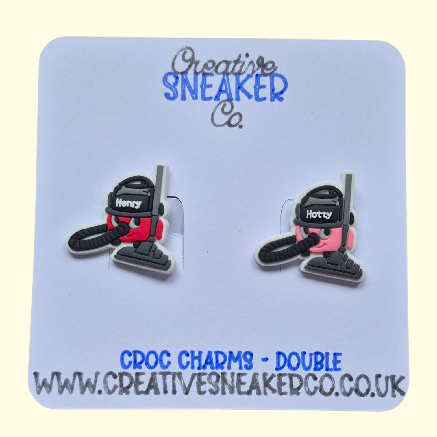 Henry Hoover Crocs Charms x2