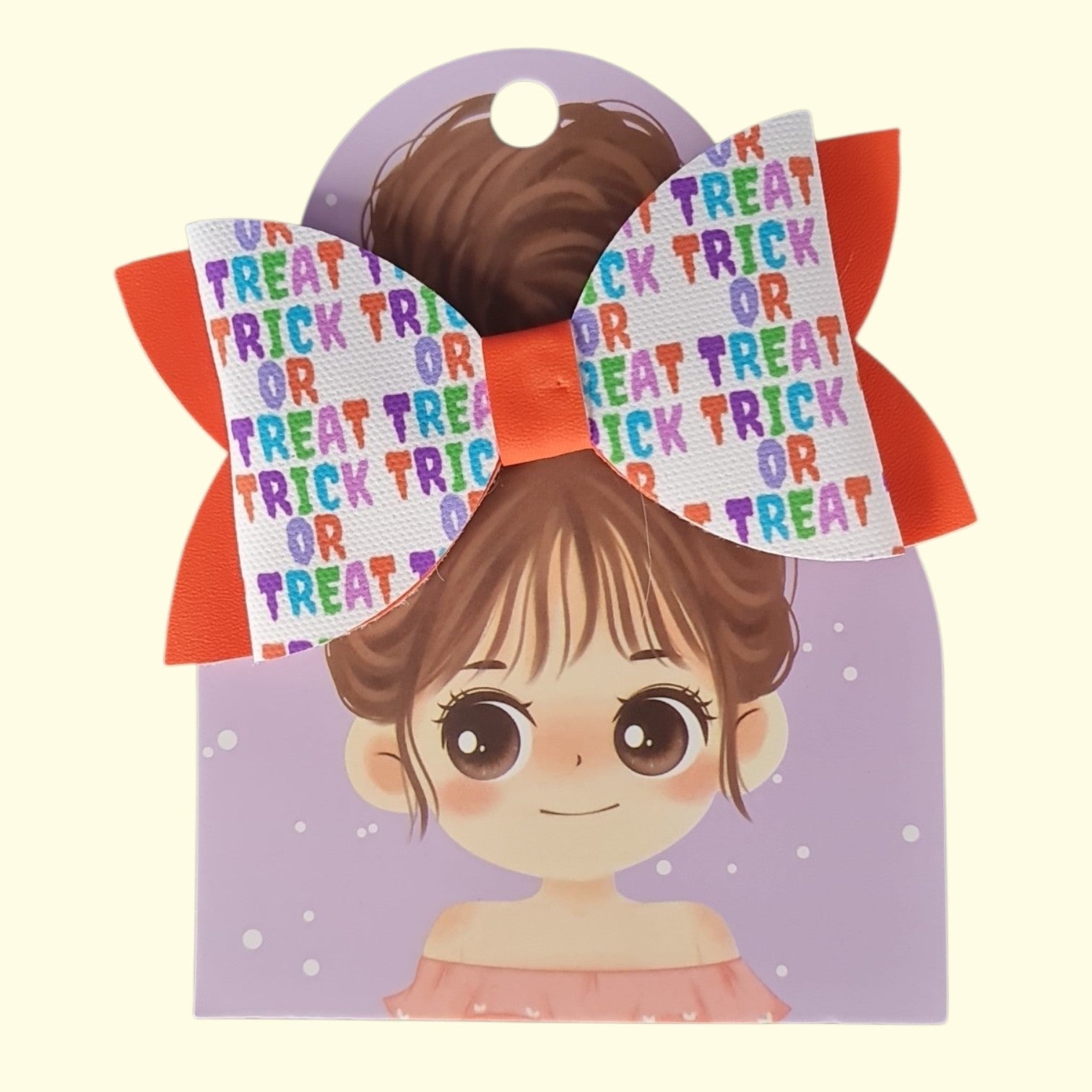 Halloween Trick or Treat Standard Hair Bow