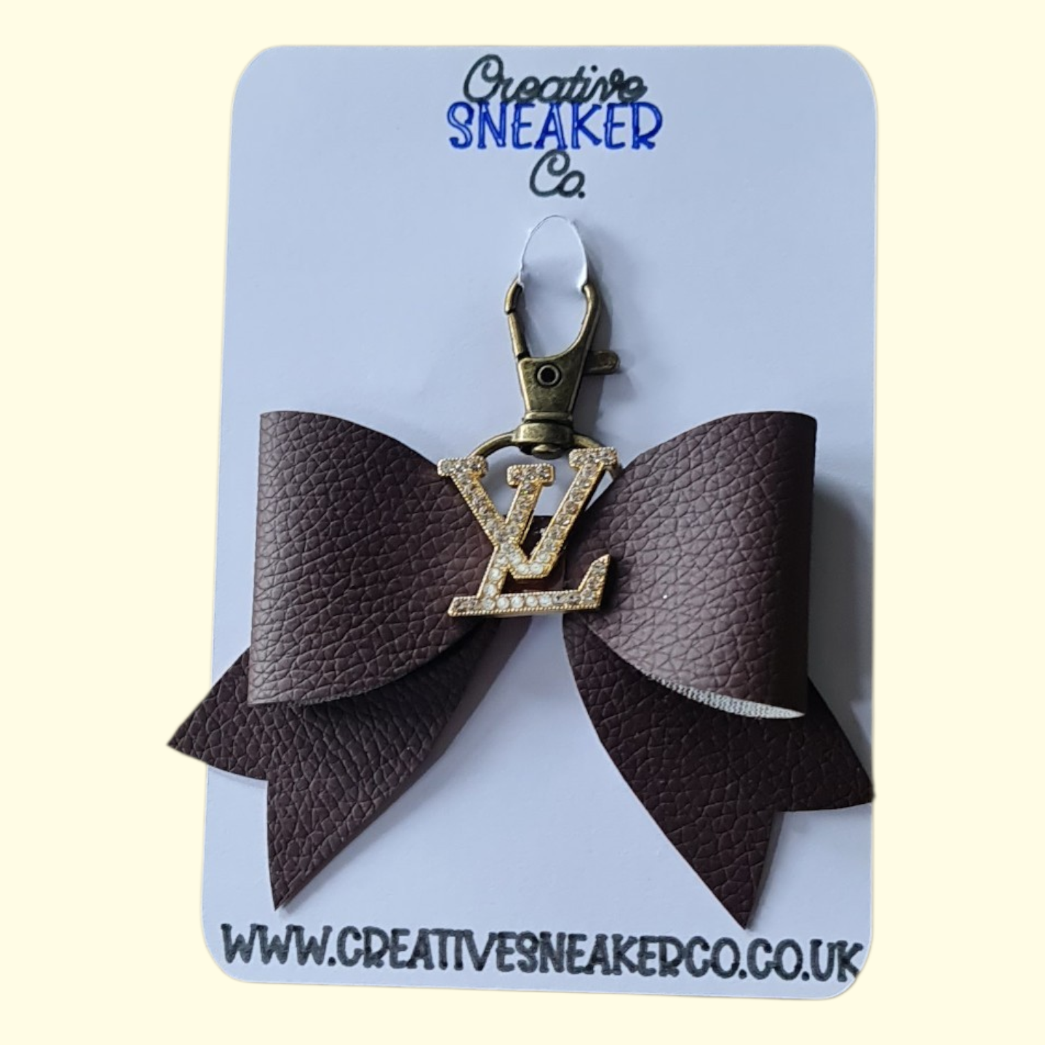 Brown Gold LV Bag Charm