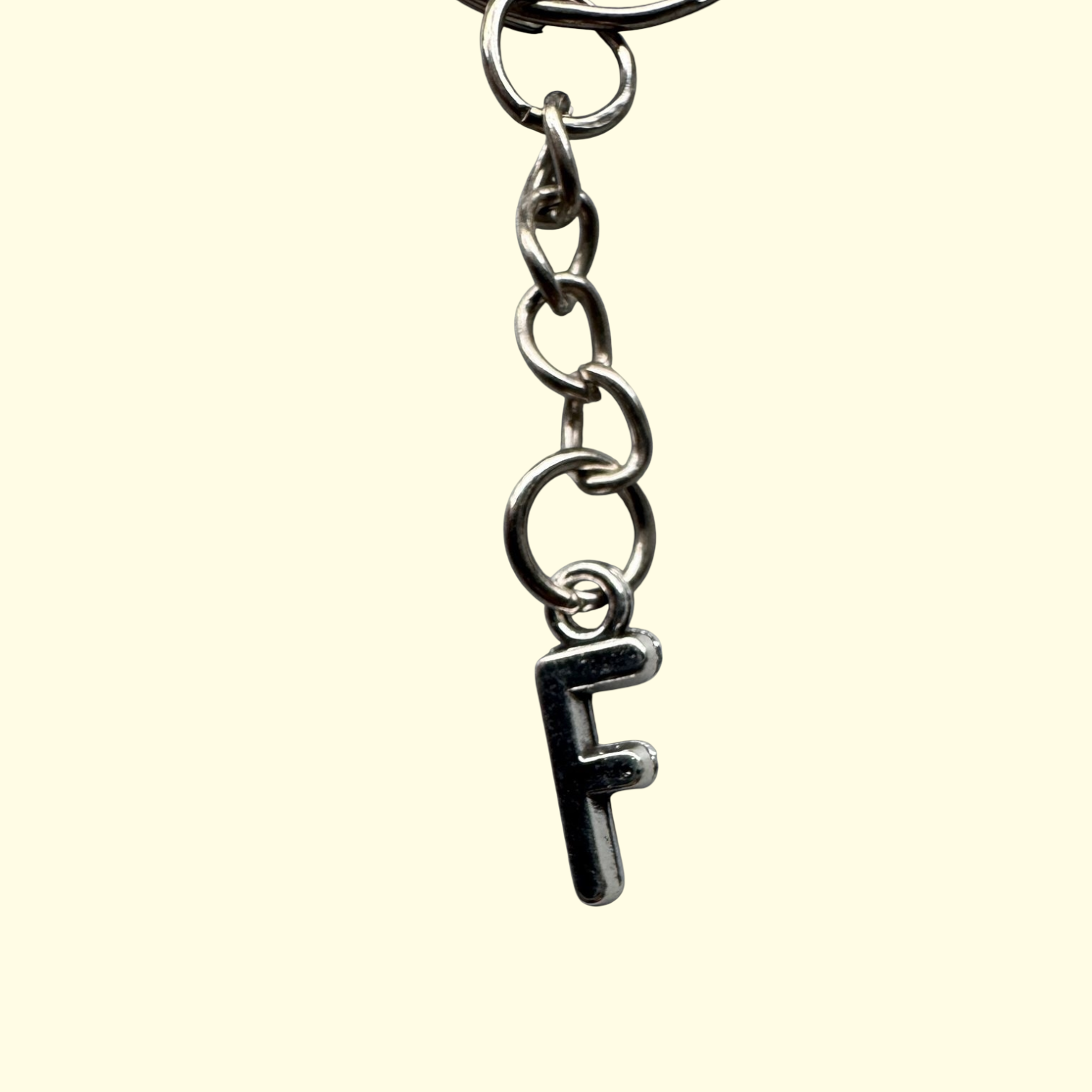 Letter F Keyring