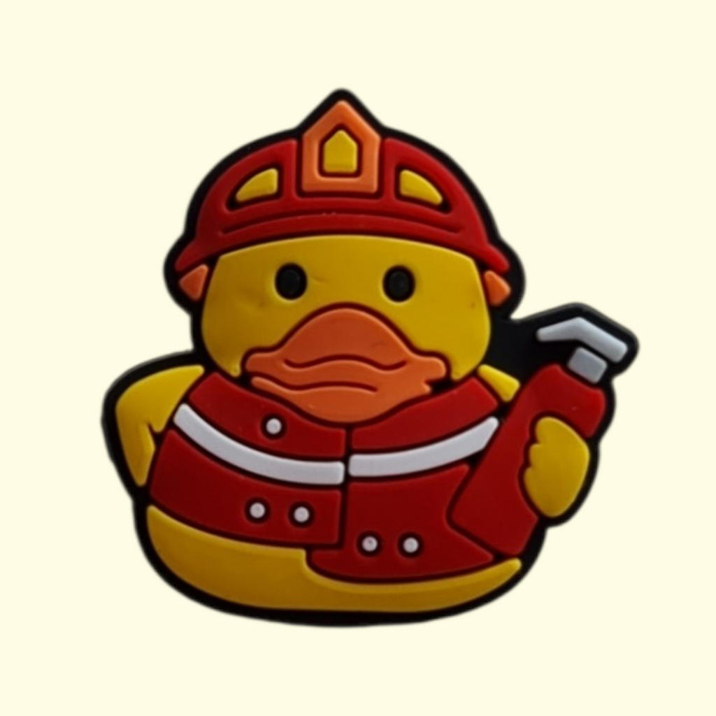 Duck Fireman Pin Badge
