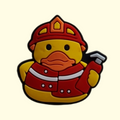 Duck Fireman Pin Badge
