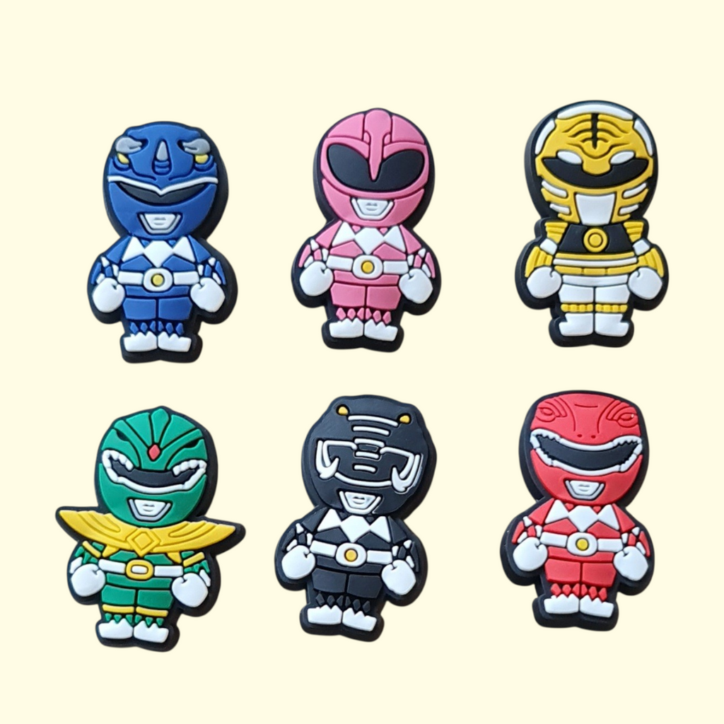 Power Rangers Crocs Charms x6