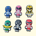 Power Rangers Crocs Charms x6