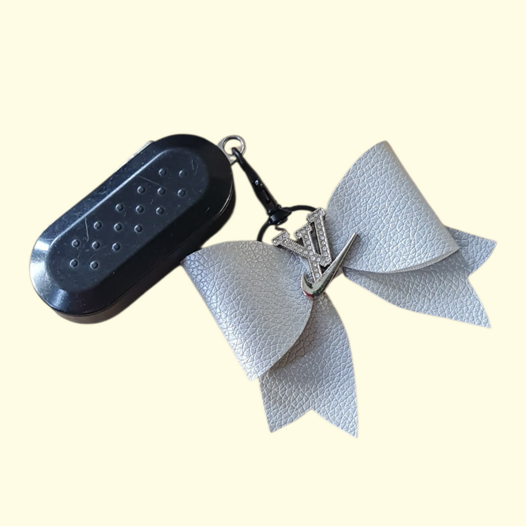 Silver Silver LV Swoosh Bag Charm