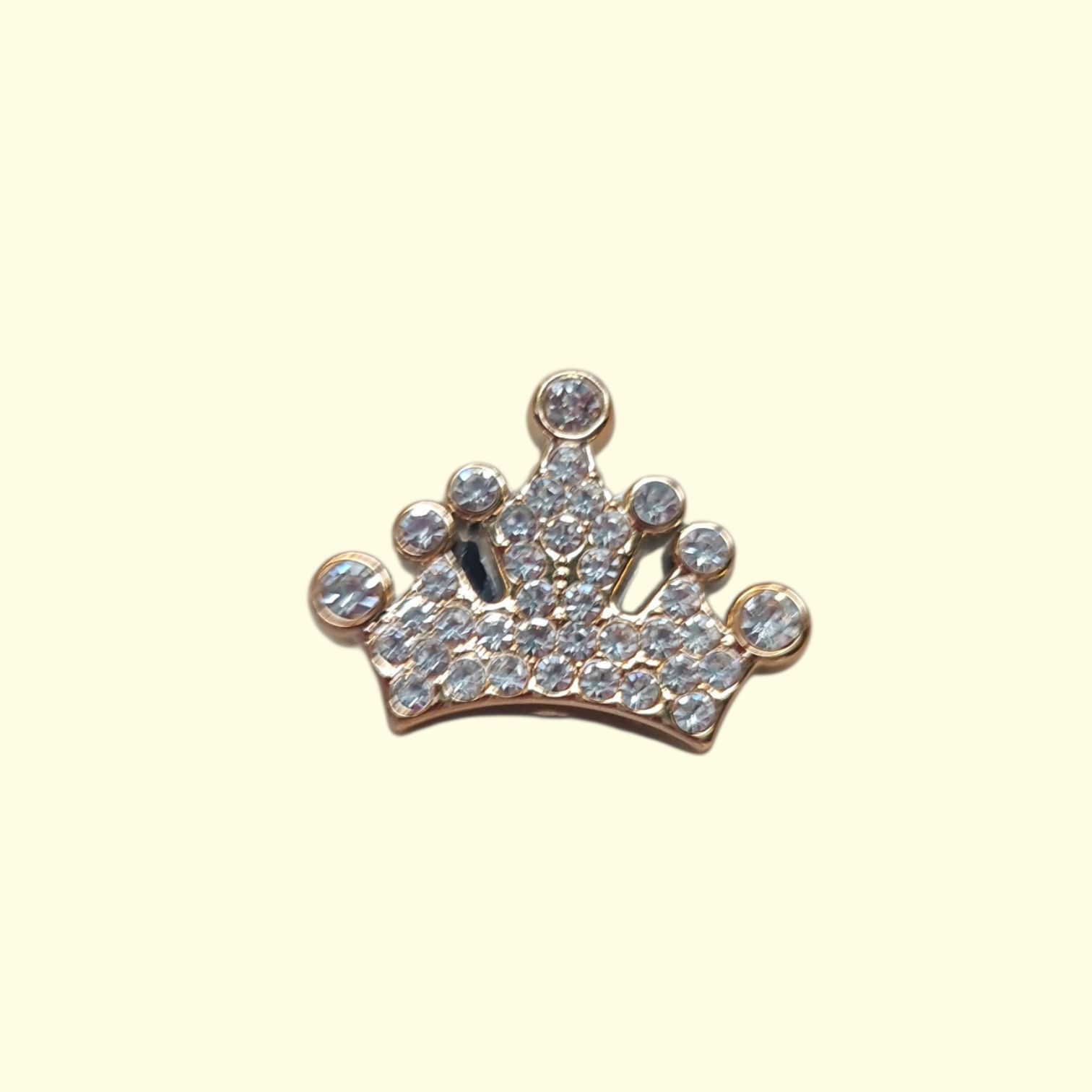 Gold Bling Tiara Crocs Charms x4