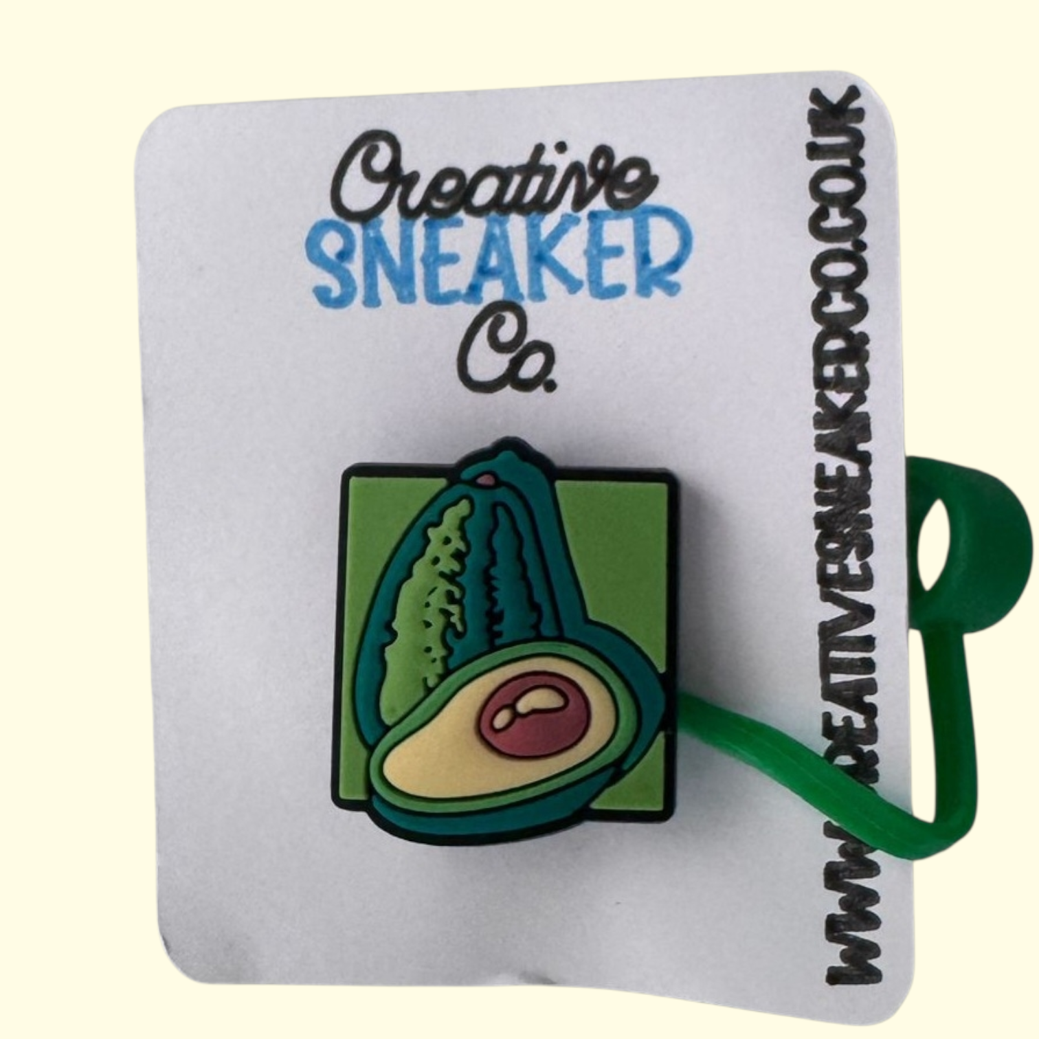 Avocado Square Straw Topper