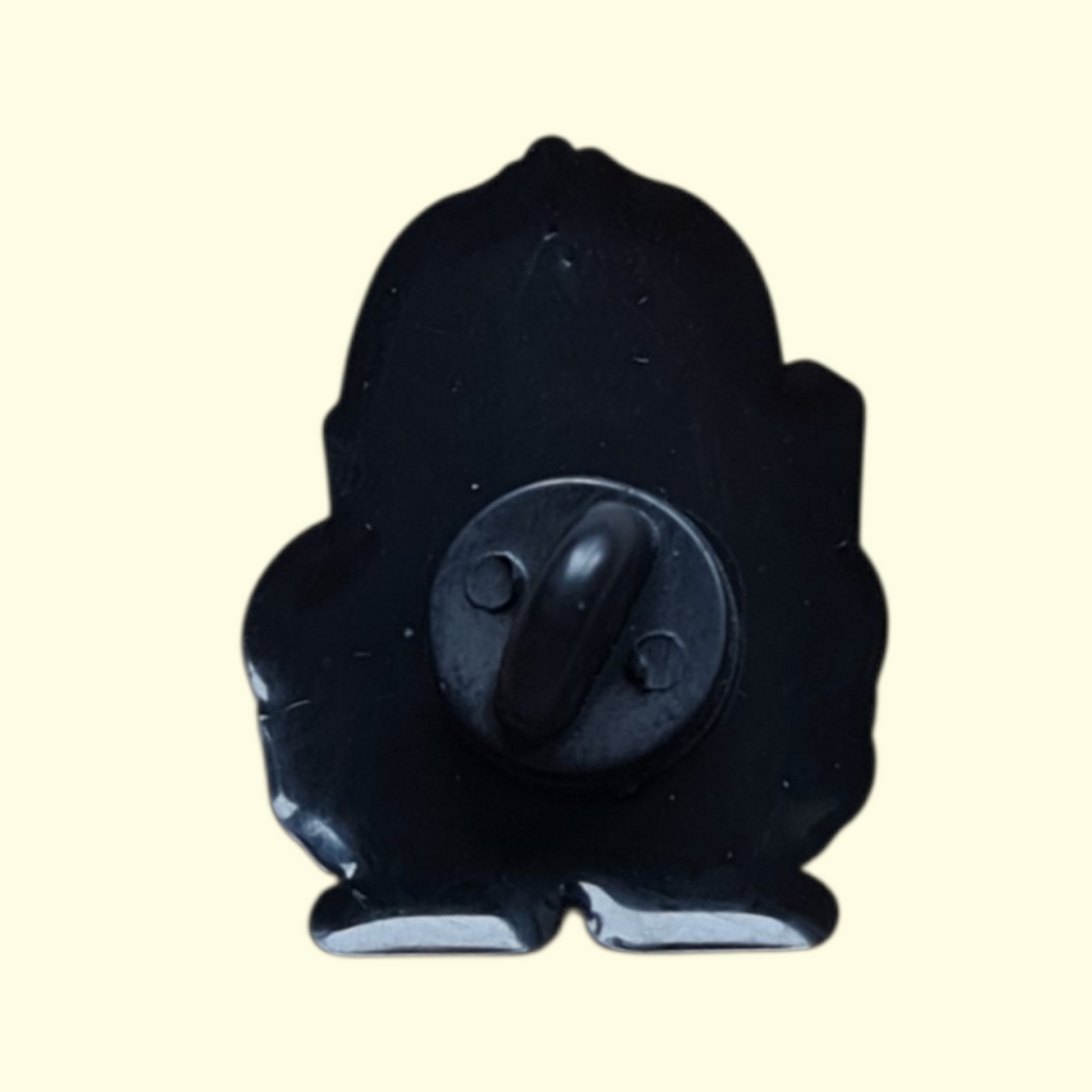 Duck Reading Book Pin Badge