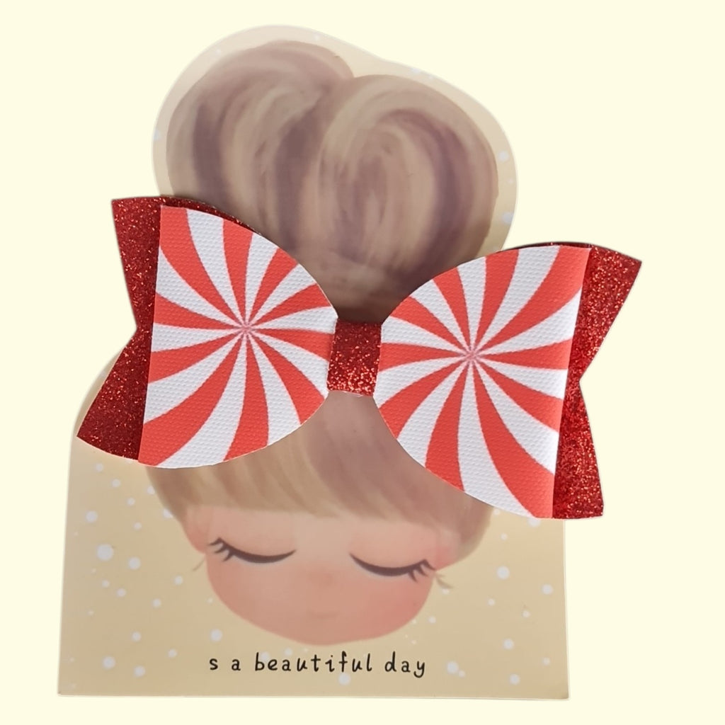 Candycane Standard Hair Bow