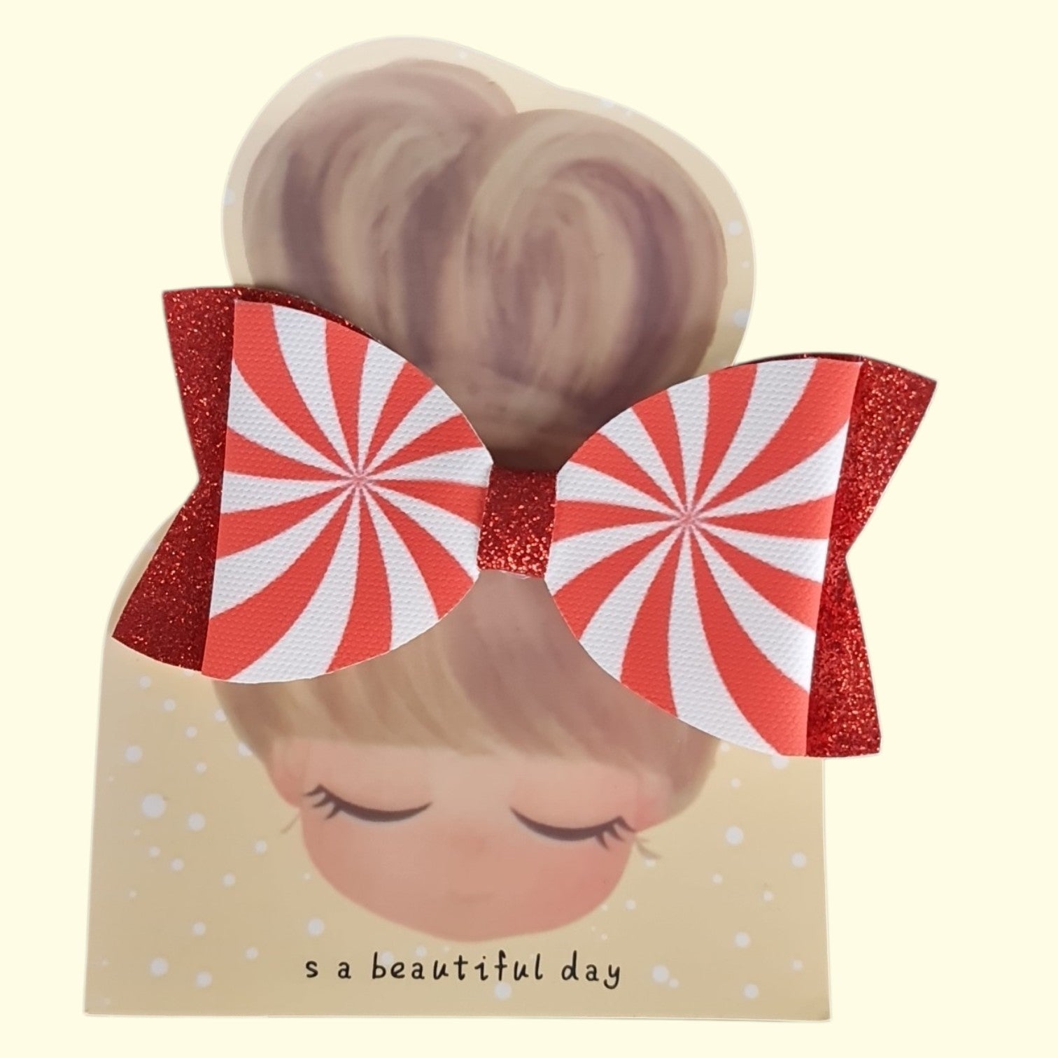 Candycane Standard Hair Bow