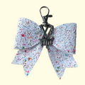 White Glitter Silver LV Drip Bag Charm