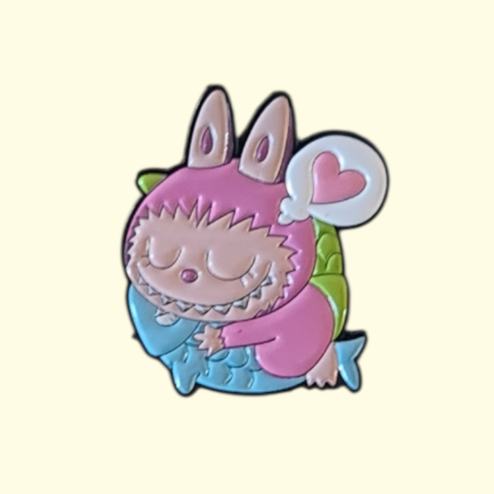 Labubu Sleeping Pin Badge