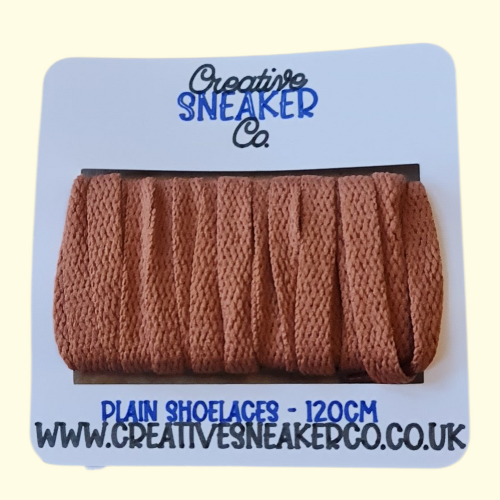 Flat Shoelaces 120cm Chestnut Brown