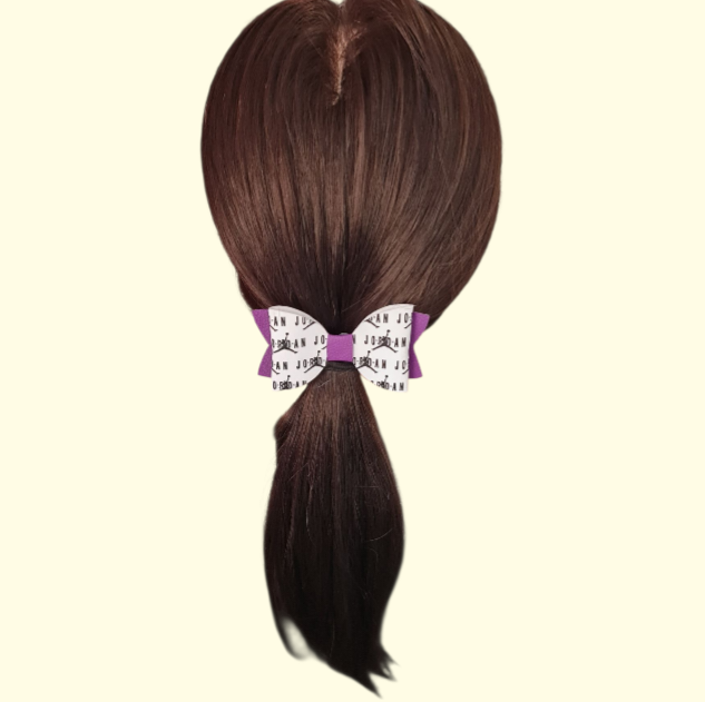 Jumpman Purple Hair Bow