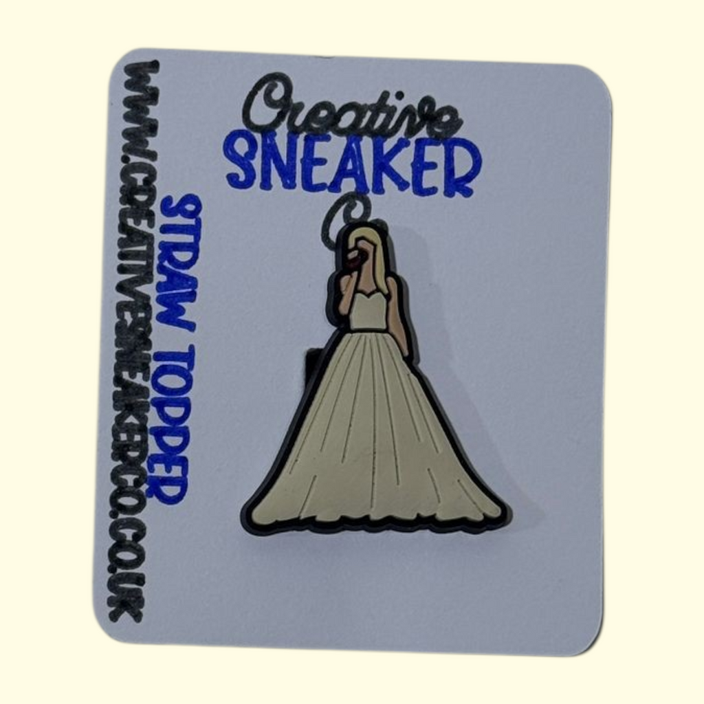 Taylor Swift Cream Straw Topper