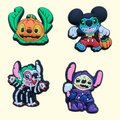 Stitch Halloween Crocs Charms x4