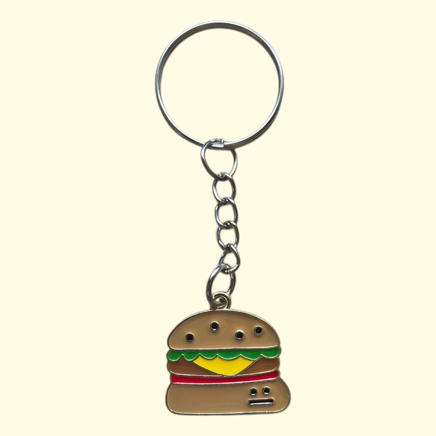 Burger Keyring