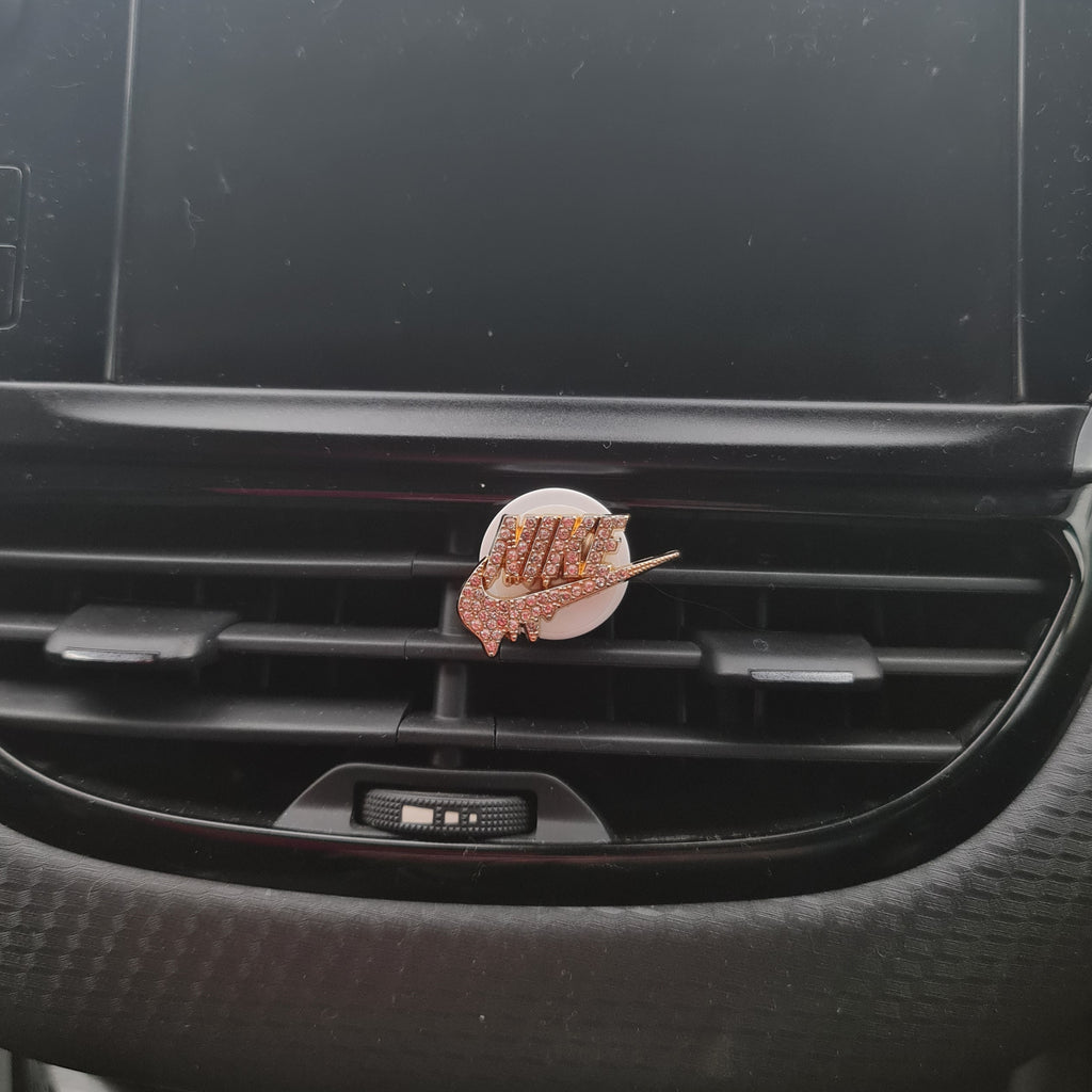 Nike Swoosh Gold Clip In Car Air Freshener