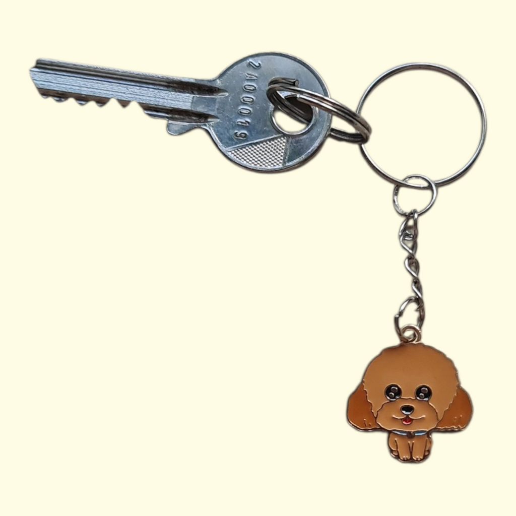 Dog Poodle Keyring