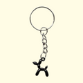 Balloon Dog Black Keyring