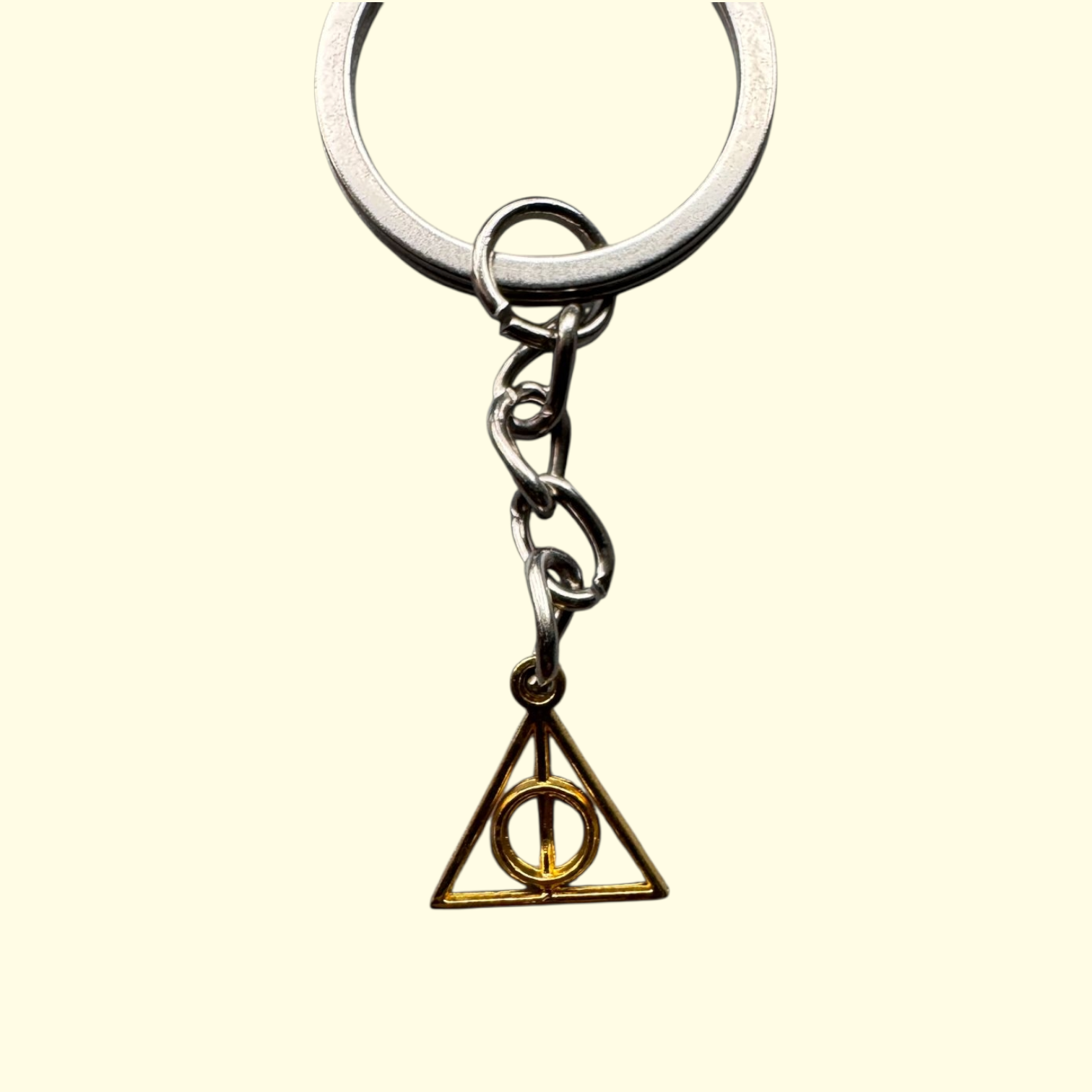 Harry Potter Deathly Hallows Gold Keyring