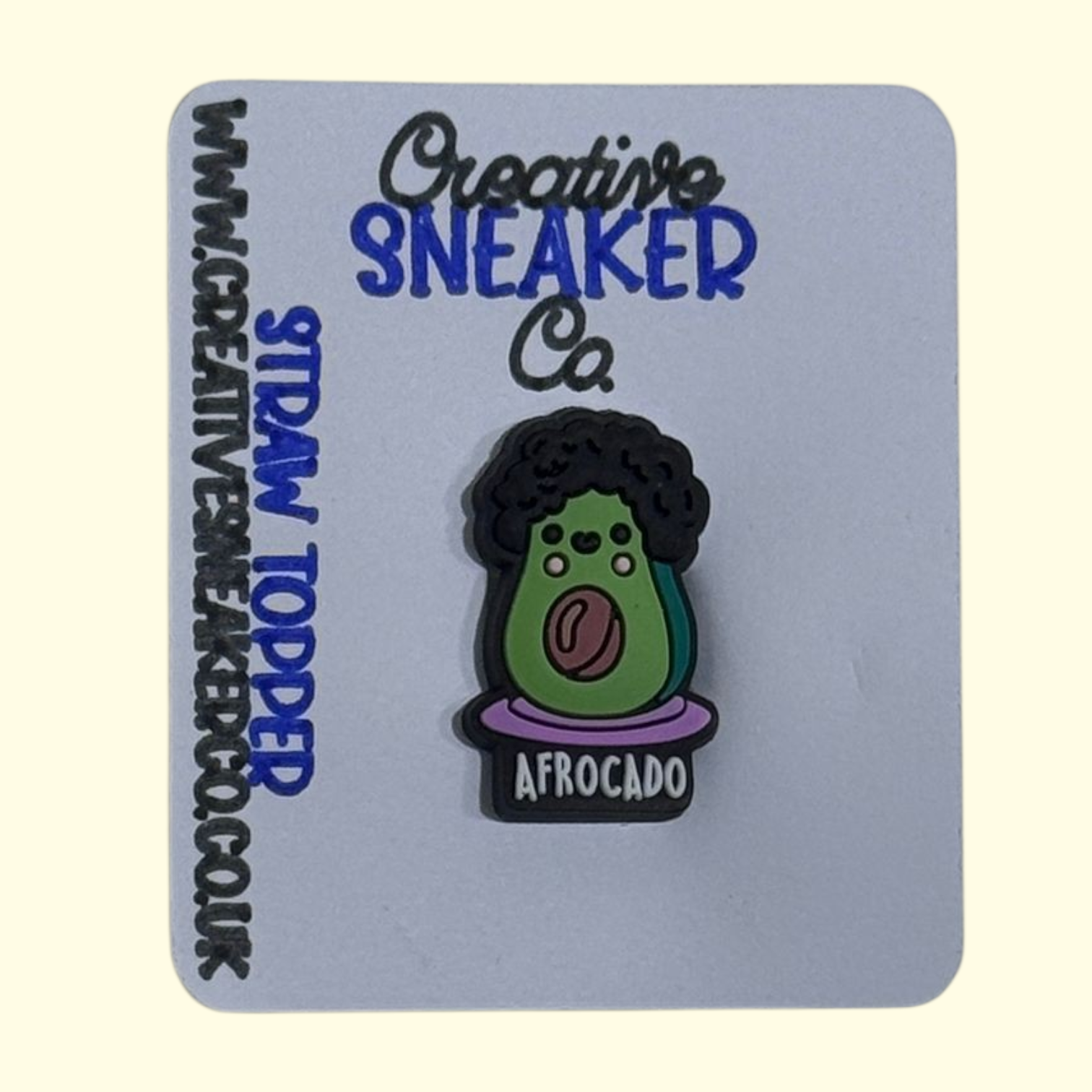 Avocado Afrocado Straw Topper