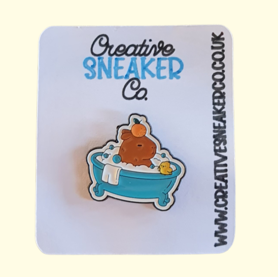 Capybara Bath Pin Badge