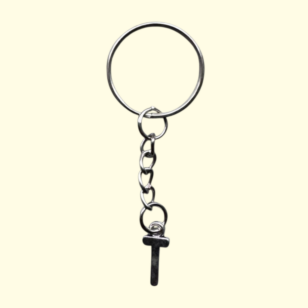 Letter T Keyring