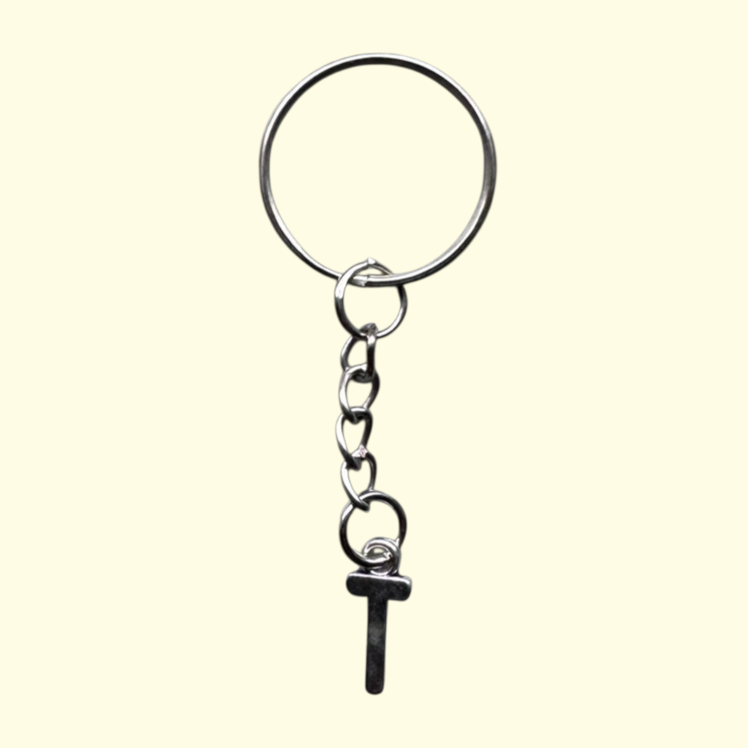 Letter T Keyring