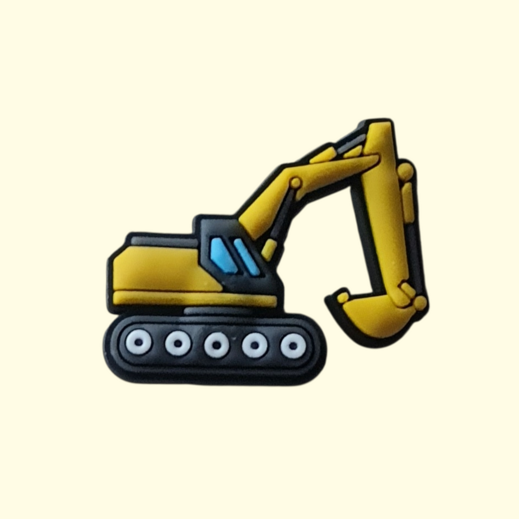 Construction Vehicles Crocs Charms x4