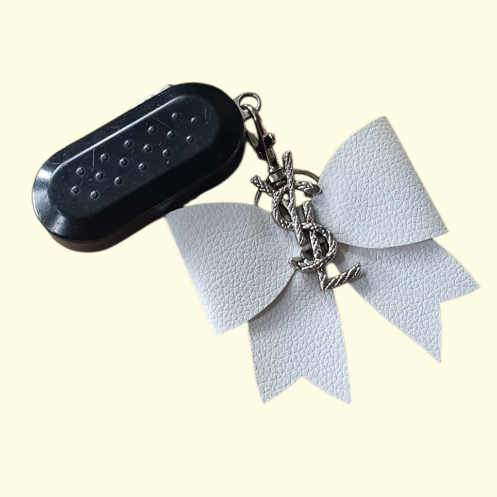 White Silver YSL Bag Charm